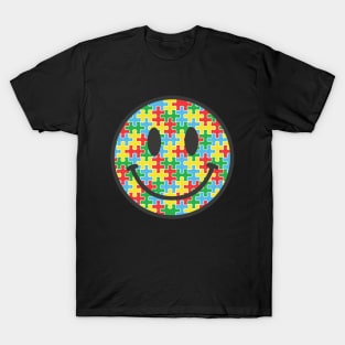 Autism Smiley Face T-Shirt